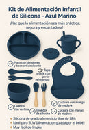 BABY ALIMENTACIÓN SET CUBIERTOS COMPLETOS 8 PIEZAS SILICONA Y9
