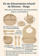 BABY ALIMENTACIÓN SET CUBIERTOS COMPLETOS 8 PIEZAS SILICONA Y9