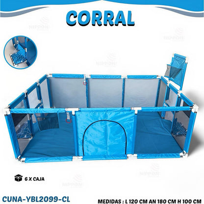 MOM-EZY CORRAL INFANTIL GRANDE+ESPACIO/COMODO - YBL2099💛