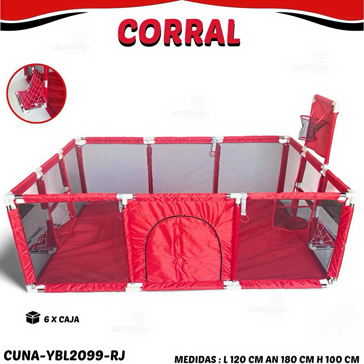 MOM-EZY CORRAL INFANTIL GRANDE+ESPACIO/COMODO - YBL2099💛