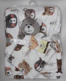 BEBE MANTA+NANIÑA DE APEGO CON DISEÑOS 75 x88cm 123194