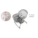 PREMIUM BABY CUNA MULTIFUNCION 6EN1 MELODIAS+MECEDORAS+MOISES+GRIS+VIBRACION R.N-9/15KG PB2216 - 2037441