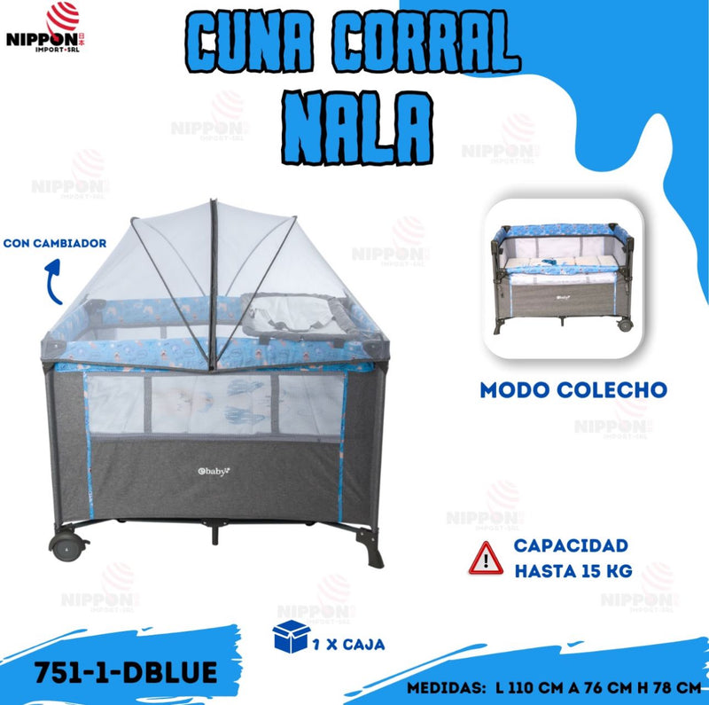 @ EBABY CUNA CORRAL EBABY FUNCIÓN COLECHO NALA R.N-3 AÑOS - 751