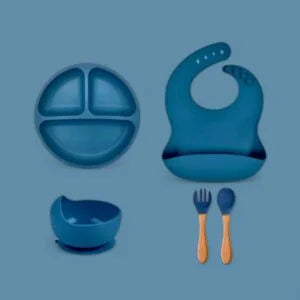 @ BEBE SET ALIMENTACIÓN SET CUBIERTOS X5PCS SILICONA Y5