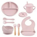 BABY ALIMENTACIÓN SET CUBIERTOS COMPLETOS 8 PIEZAS SILICONA Y9