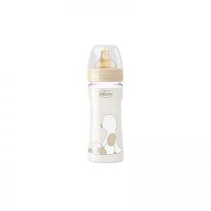 CHICCO BIBERON ORIG. TOUCH VIDRIO LÁTEX 240ML 2M+ 27720-10 - 27720-20