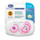 CHICCO CHUPETE PHYSIO AIR LATEX 0-6MESES 2 UNIDADES 75020-11 - 75020-21