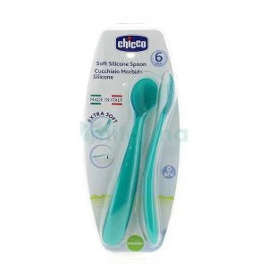 CHICCO SET CUCHARA SUAVE SILICONA 6M+ 6828-11 - 6828-21