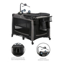 PREMIUM BABY CUNA CORRALITO TORONTO CON CAMBIADOR NEGRO R.N-9/15KG PB2233 - 159046