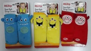 NUBY PROTECTORES PARA CINTURÓN DE SEGURIDAD PARA SILLA DE AUTO 120025 - 120051 - 120052