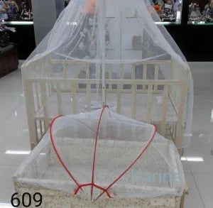 CAMA CORRAL + CUNA PORTATIL DE 2 PCS+COLCHON+MOSQUITERO 110X65X90 - Y609 - 609609
