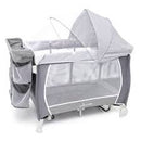 PREMIUM BABY CUNA CORRALITO AUSTIN GRIS C/CAMBIADOR R.N - 3AÑOS - PB2380 - PB2378