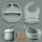 PRE - BABY SET ALIMENTACIÓN SET CUBIERTOS 6PCS SILICONA Y6