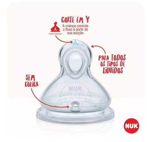 NUK TETINA ADVANCED FIRST CHOICE FLUIDO Y 6M+ 808429 - 808436