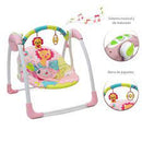 PREMIUM BABY HAMAQUITA ELECTRICA PORTABLE SWING +MELODIAS+TEMPORIZADOR R.N-11KG CELESTE PB2024 - ROSA PB2025