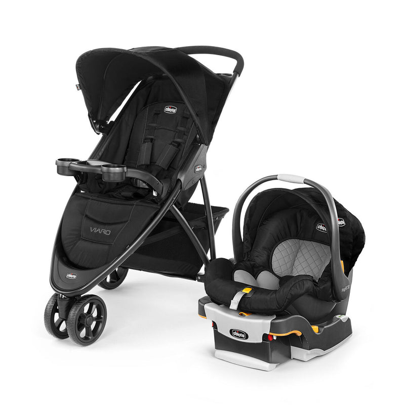 CHICCO CARRITO VIARO NEW TRAVEL SYSTEM + BABY SEAT + BASE P/ COCHE BLACK USA R.N-23 KILOS 79639-95 - 125487