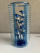 ACRILICO SOPORTE DE EXHIBICION DE CD AZUL CLARO DE LOS ANOS 90