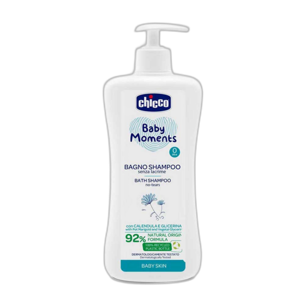CHICCO BABY MOMENTS BAÑO SHAMPOO SIN LÁGRIMAS BABY 500ML 10591-00 - 750ML 10592-00