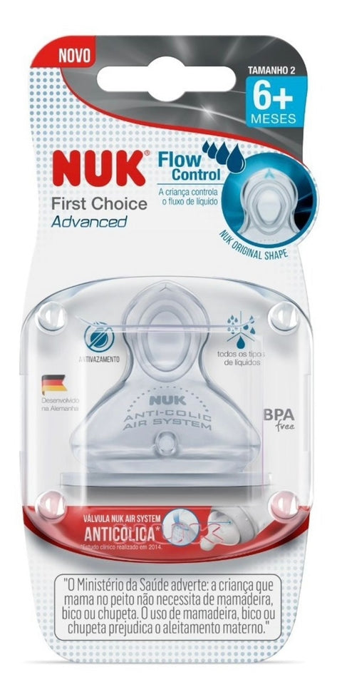 NUK TETINA ADVANCED FIRST CHOICE FLUIDO Y 6M+ 808429 - 808436