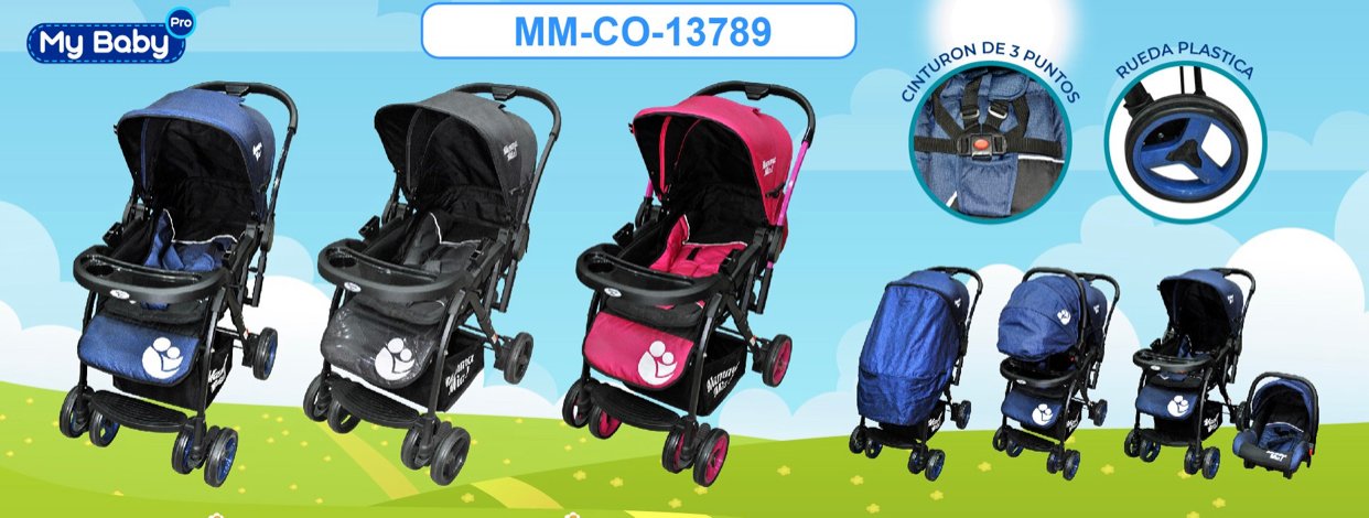 Coche Para Bebe Infanti Travel System Tizzy Blue 2020